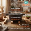 MIK funshopping Organic Bamboo Trivet for Kitchen, Dining Table, Garden