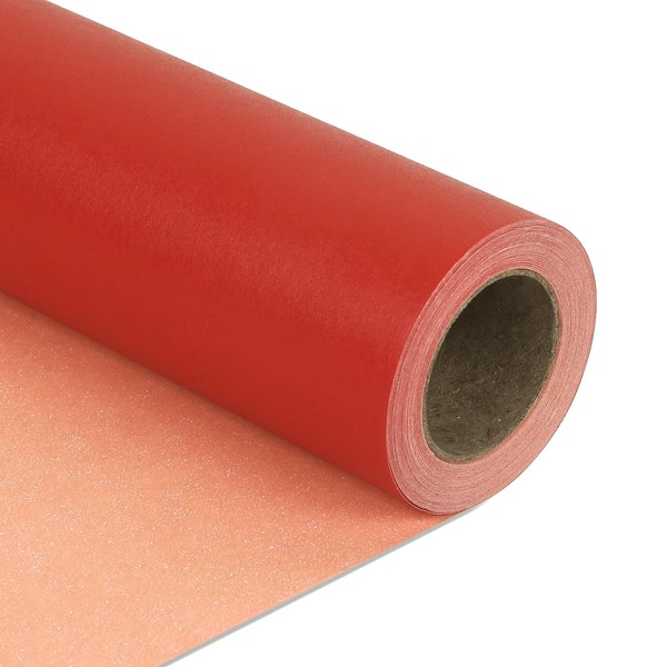 NESCCI NESCCI Red Matte Wrapping Paper,Solid Color Pearly-Lustre Paper,Gift Wrapping