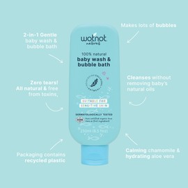 100% Natural Baby Wash & Bubble Bath