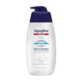 Aquaphor Baby Cleansing Wash & Shampoo 16 Ounce Pump (Pack of 3)
