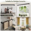 Double Curtain Rods 48 to 84 Inches, HOTOZON Blackout Double