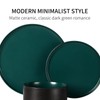 GZG Ceramic Dinnerware Set for 4,12 Piece Modern Style Stoneware