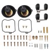 2 Set Carburetor Gaskets Jets Repair Kit Rebuild Float for