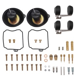 2 Set Carburetor Gaskets Jets Repair Kit Rebuild Float for Yamaha XVS650 V-Star V Star 650 1998-2016