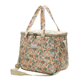 Nanxson Reusable Lunch Tote Bags Insulated Leakproof Lunch Box Cooler Cooling for Adult Men Women for Work/Travel/Picnic/Office (11.25L,A-Beige)