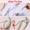 10 PCS Punch Needle Threader 7.87 Inch Long Threader for