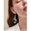 Stocking Stuffers Acrylic Beaded Earrings Creative Multi-layer Hand Woven Flower