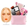 Glinexa5D Silicone Makeup Practice Face – Reusable Mannequin Head with