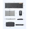 ProtoArc XKM01 Tri-Fold Bluetooth Keyboard and Mouse Combo - Color:
