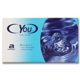 Cyou Daily Lenses Soft Day Lenses Pack of 90 / BC 8.7 mm / DIA 14.2 / -1.75 Dioptres