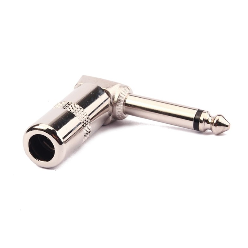 CORHAD Right Angle Mono Phone Plug Connector Guitar Cable Adapter