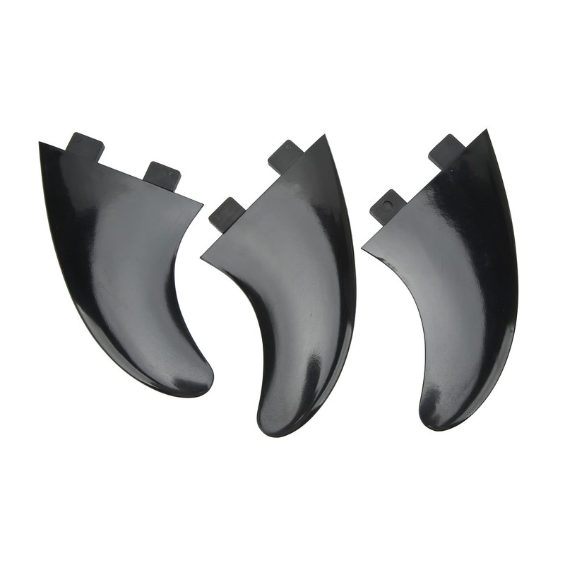 3Pcs Surfboard Fins PVC Quick Release Replacement Tri Fin Set