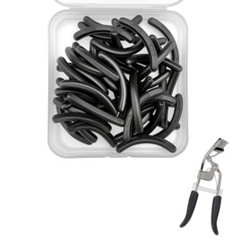 30Pack Compatible with elf Eyelash Curler Refills,Silicone Rubber Eyelash Curler Pads Compatible with elf Eye Lash Curlers,Black.