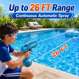 Cravonel 2 Pack Electric Water Guns, Automatic Squirt Guns for Kids