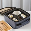 Scizorito Ceramic Portable Travel Tea Set, Chinese Kungfu Tea Set