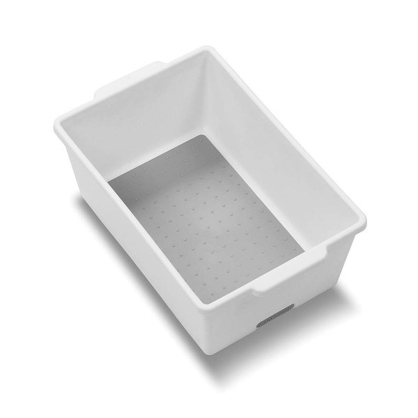 madesmart cubeta Profundo clásico pequeño, Color Blanco, colección clásica, Resistente,