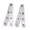 GOZOLA 4-Pack 360° Rotatable Door Pivot Hinges | Stainless Steel