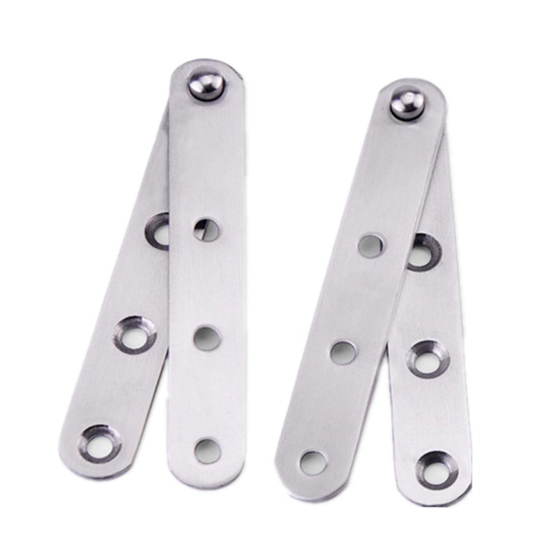 GOZOLA 4-Pack 360° Rotatable Door Pivot Hinges | Stainless Steel