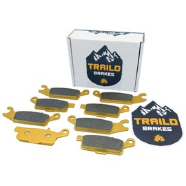 Traild Ceramic Brake Pad Set for Yamaha Grizzly 700/550 2007-2025 Ceramic Front & Rear Full Vehicle Set