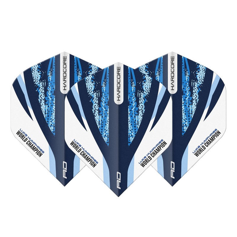 RED DRAGON Luke Humphries White and Blue Hardcore Standard Dart