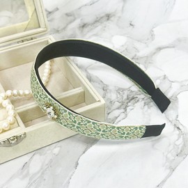 Burnaby Sage Green Pendant Hairband / 버나비 세이지 그린 팬던트 헤어밴드
