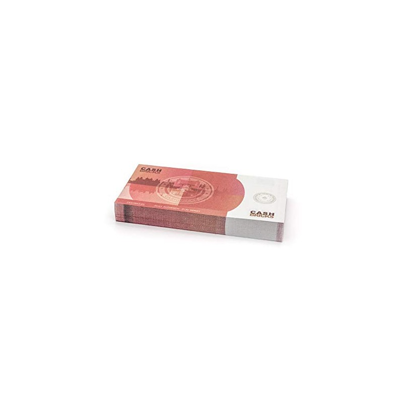 Cashbricks, 100 x €10 toy banknotes, reduced size to 75%.