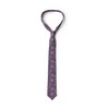 Ambesonne Men's Tie, Christmas Flowers, 3.7", Lavender Violet
