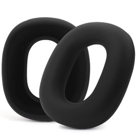 Silicone Ear Covers Compatible with Airpods Max Headphones Ear Pads Cushions Silicone Ear Cups Cover Protector Sweatproof & Washable Protective Silicone Case Shell, Black