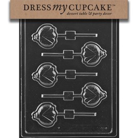Dress My Cupcake Chocolate Candy Mold, Lady Bug Lollipop