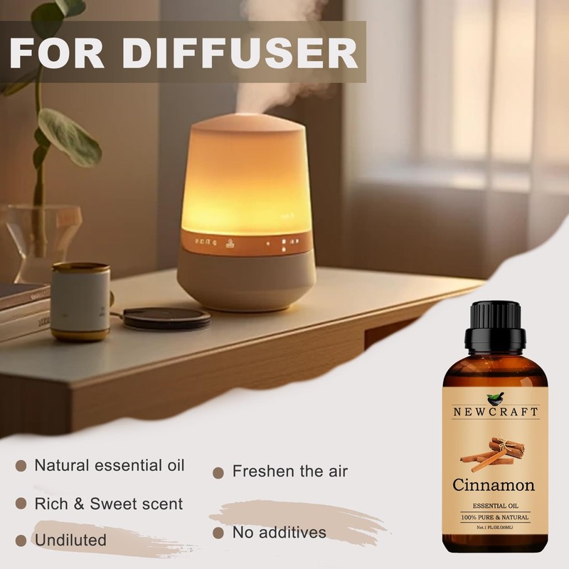 Cinnamon Essential Oils, 30ML 100% Pure and Natural Cinnamon Essential