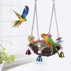 AIMALL Parrot Rattan Bird Nest Swing – Small to Medium-Sized