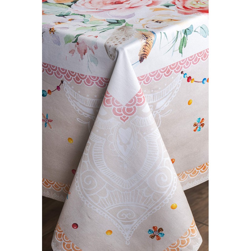 Maison d' Hermine Tablecloths 100% Cotton 140cm x 230cm Decorative