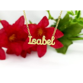 Damen-Halskette mit Namen, Edelstahl, mit Original-Geschenkbox, personalisierter Schmuck für Freunde, Brautpaar Only Faith, standard, Edelstahl, Nicht zutreffend.