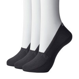 GUNZE BODYWILD Men's 3D Body Wild Foot Cover, 3D Sewing, Shallow Shoes, Set of 3 Pairs of Same Color, New Model Black