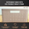 BINO | Woven Plastic Basket | Large (Natural Grey), 3-Pack