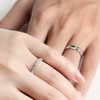 Meissa Couple Rings Sterling Silver Dainty Wedding Bands Men and