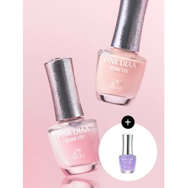 Nail cure pink diamond tone fix 3 types + unicorn hardener 7ml / 네일큐어 핑크다이아 톤픽스 3종+유니콘 하드너 7ml