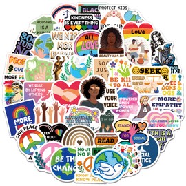Rzaemuush 200PCS Social Justice Stickers - Human Rights, Equality, Activism