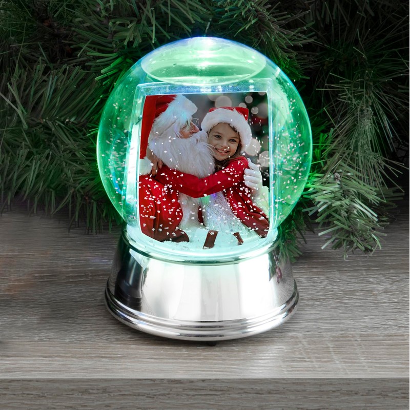 Neil Enterprises Inc. Large LED Light Up Photo Snow Globe