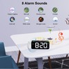 HOMVILLA Alarm Clock, Mains Powered Alarm Clock with Adapter -