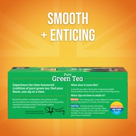Twinings Pure Green Tea Individually Wrapped Bags, 100 Count (Pack of 1), Smooth & Refreshing, Caffeinated, Enjoy Hot or Iced, 100 Teabags