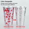 TJ Color Changing Aluminum Metal Cups, Reusable Party Cup Set,