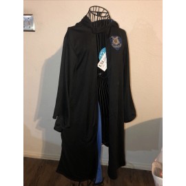 Little Adventures Blue Hooded Wizard Robe  Costume SZ  L-XL 5 -9Years Old Unisex