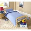 2 Piece Bedding Set Pillowcase+Duvet Cover for Baby Toddler to fit Cot/Cot Bed (90 x 120cm, Light Blue)