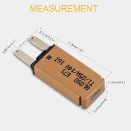 GLOSO GLOSO E71 Mini ATM 7.5Amp Circuit Breakers Auto Reset (T1) - 3 Pack (7.5A)