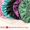 YANIBEST Satin Bonnet Silk Bonnet for Sleeping Double Layer Ajustable