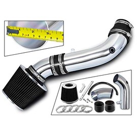 Rtunes Racing Short Ram Air Intake Kit + Filter Combo BLACK Compatible For 07-11 Jeep Wrangler 3.8L V6
