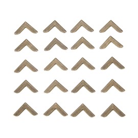 Yetaha 40pcs Metal Book Corner Protector, Box Corner Protectors, Vintage Guard Edge, Retro Edge Cover Scrapbook Album Photo Menu Folder, Bronze