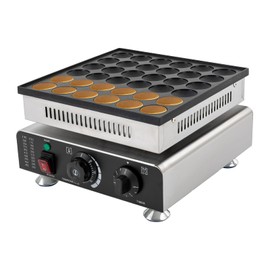 Mini Dutch Pancake Maker, 36 Pcs Electric Waffle Maker, 900W 110V Commercial Electric Nonstick Waffle Maker Machine, Nonstick Pancake Maker for Home Restaurants Cafes Bakery