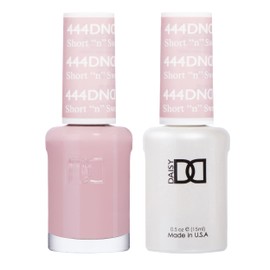 DND Gel Polish Set, Beige Nude Collection, UV/LED Gel Polish and Air Dry Nail Lacquer, Matching Chip-Free Polish Duo, 444 Short N Sweet, 0.5 Fl Oz